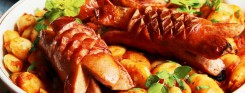 Řecké pečené fazole a Selection špekáček